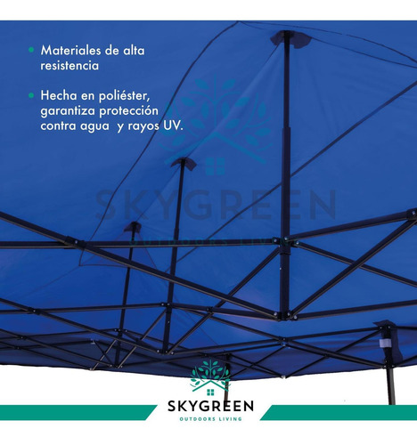 Imagen 6 de 7 de Carpa Toldo 3x6 Plegable Reforzado Impermeable Eventos