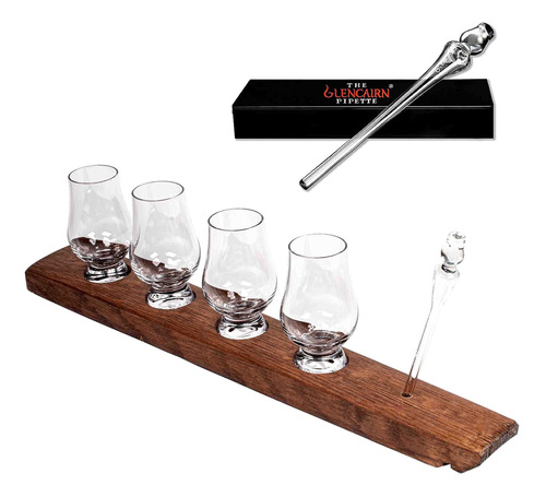 The Wee Glencairn - Juego De 4 Vasos De Whisky De Cristal De