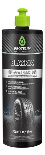 Selante Pretinho Para Pneus Black X 500 Gr Protelim