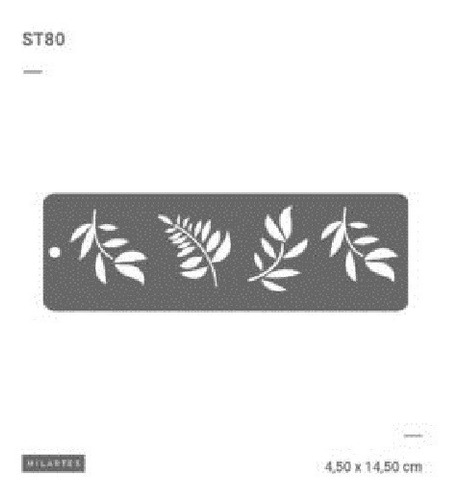 Stencil Linea St Medida Aprox 4x 14 Cm St 80 {003-0067_st80}