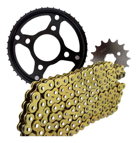 Kit De Sprocket Racing 43/16+cadena Gold Para Honda Cbf150s