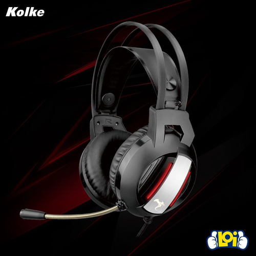 Imagen 3 de 5 de Auriculares Gamer Kolke Perseo 5.1 Luz Led P/ Pc Ps4 Ps5 Loi
