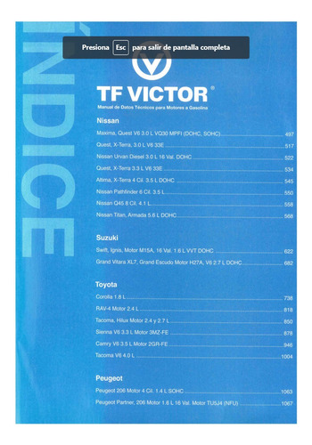 Tf Victor 20 Edicion (2 Tomos Autos Ameri, Asiati Y Europeo) (Usado)