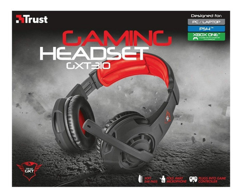 Imagen 6 de 7 de Diadema Gamer Trust Gxt 310, Pc / Ps4 / Xbox One - Negro