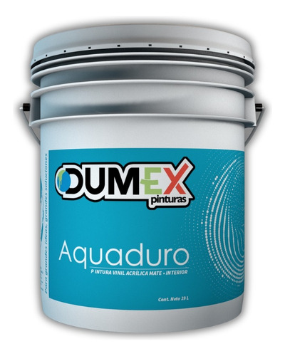 Pintura Mate 100% Acrílica Aquaduro Dumex (19 Litros)