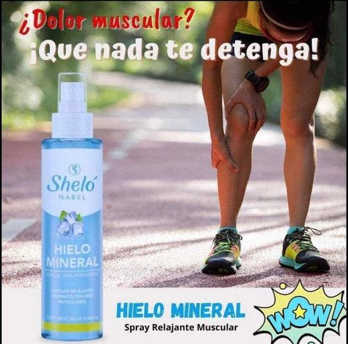 2 Pack Hielo Mineral Sheló Nabel Relajante Muscular + Regalo Hielo Mineral