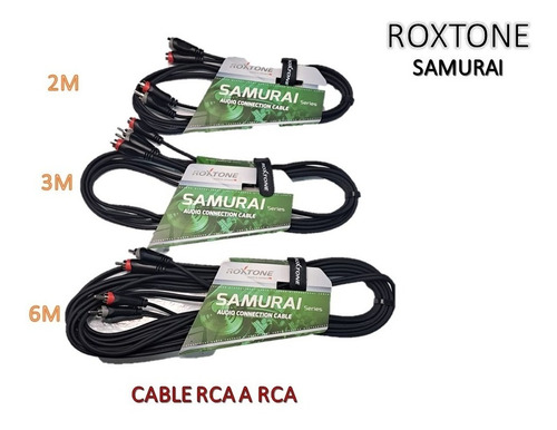 Cable Rca A Rca Roxtone. Serie Samurai M2,m3,m6