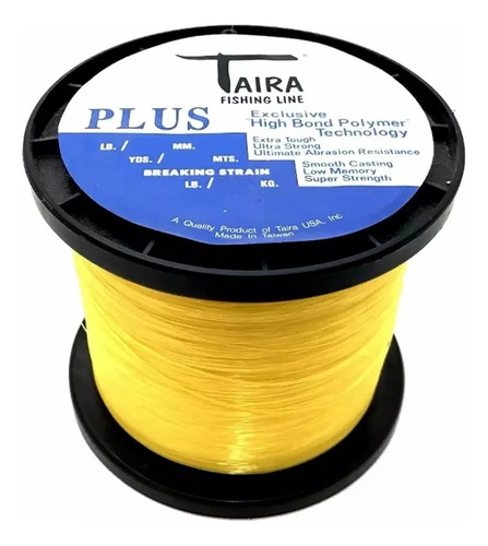 Bobina De Nylon Taira Plus 1/4lbs 0.30mm 2710mts 16.8lbs