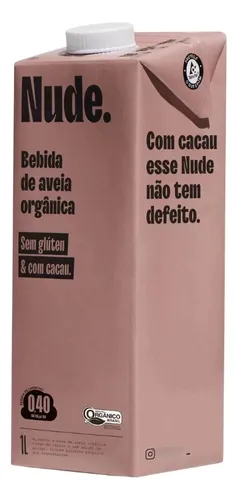 Kit 12 Bebida De Aveia Orgânica Cacau Nude. 1l