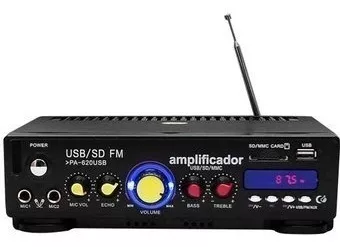 Amplificador Perifoneo Para Sonido Ambiental O Usb/sd