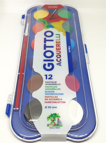 Imagen 1 de 1 de Acuarelas Giotto X 12 Colores + Pincel