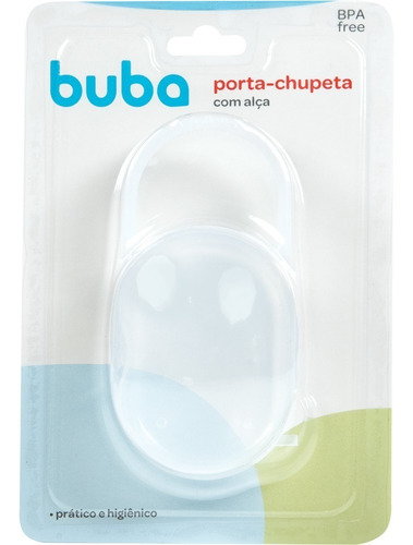 Porta Chupeta Incolor Com Alça Para Bebê - Buba