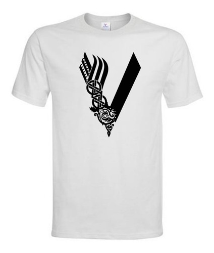 Polera Hombre - Vikingo - Logo   100% Algodón 