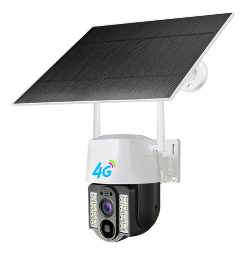 Cámara Solar Exterior 4g, Monitor Inalámbrico 1080p Hd