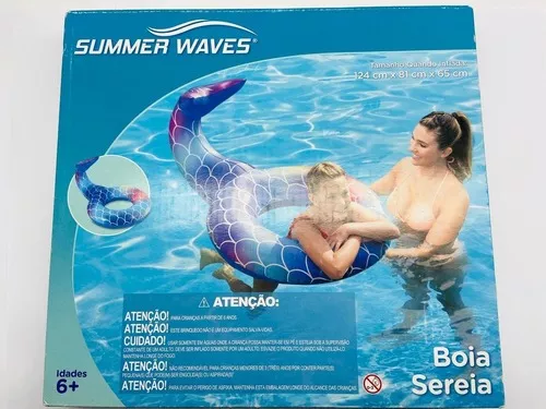 BOIA COLCHAO CAUDA SEREIA INFLAVEL INFANTIL ADULTO GRANDE PISCINA