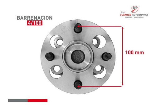 Jgo 2 Maza Rueda Trasera Pil Cop Toyota Prius 2012 2013 Abs