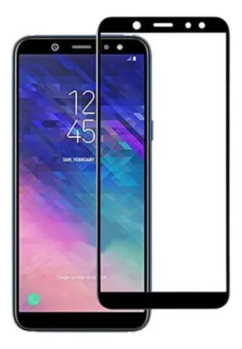 Mica Lámina Vidrio Templado Completa Para Samsung A6 Plus