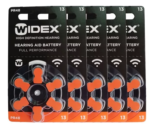 Pilas para Audífono # 13. Marca Widex Pr 48 1.4 V