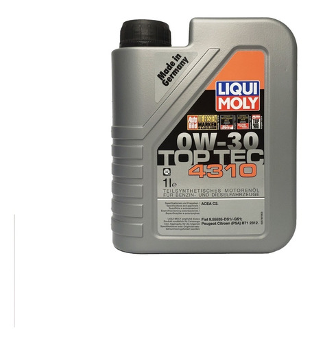 Aceite Motor Liqui Moly 0w30 Top Tec 4310 1 Litro