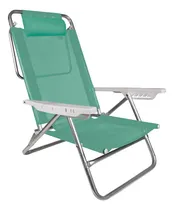 Comprar Reposera Silla C\u002Falmohada 6 Posiciones Aluminio Mor Summer