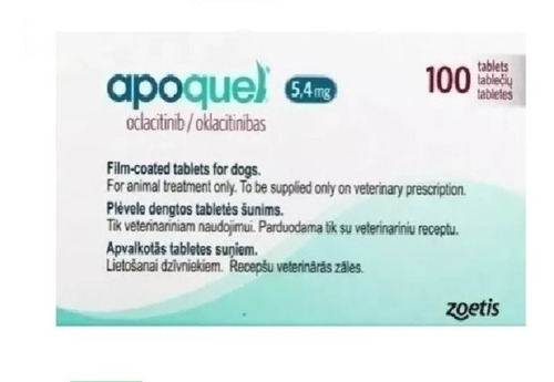 Apoquel Dermatologico Zoetis 5.4mg 100 Tabs Original Con Caja
