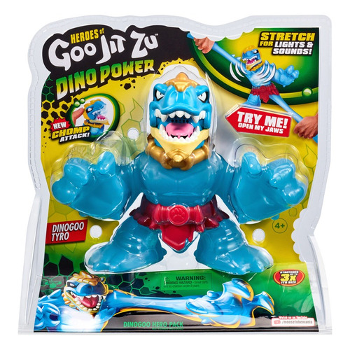Figura Elástica Bandai Goo Jit Zu Dino Power T-rex Tyro 4