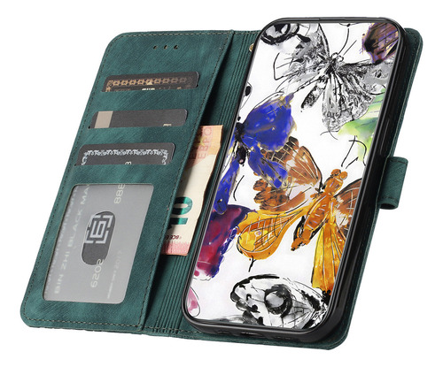 Funda Para Huawei Honor 9a/20 Pro/10x Lite, Cartera, Soporte Para Pulsera, Ranura Para Pulsera, Piel Estampada Con Mariposas