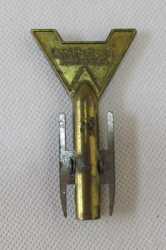 Antiguo Limpiador De Pipa Rocket Reamer, Usa, Bronce