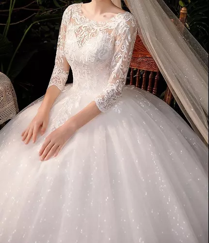 Vestido Noiva Brilho Lindo Casamento Plus Princesa 'e145