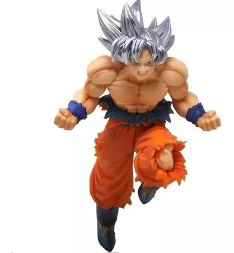 Boneco articulado do goku instinto superior dando