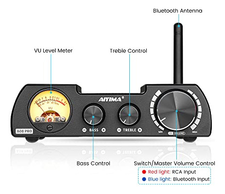 Amplificador De Potencia Aiyima A08 Pro Tpa3255 Bluetooth 5.