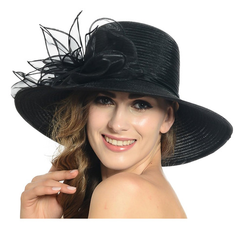 Sombrero De Organza Kentucky Church Derby Para Mujer, Fiesta