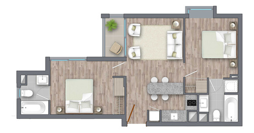 Santa Elena 2120 - Departamento 2d2b, San Joaquín