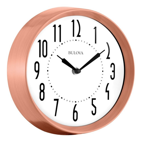 Reloj Bulova De Pared Wall Clocks C4828 Metal Cleaver Full 