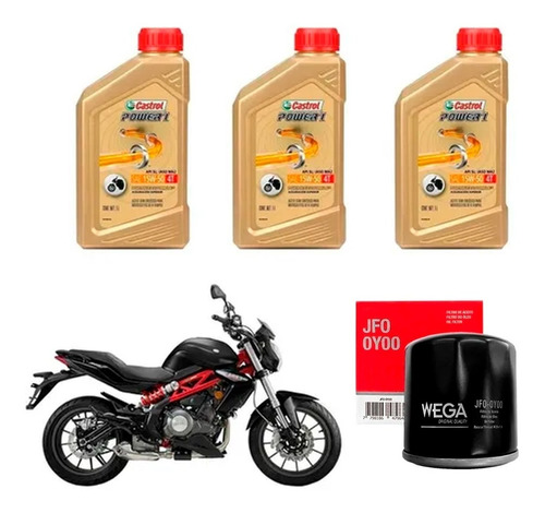 Kit Service Benelli Tnt 300 Filtro Aceite + Power 1 Sia++