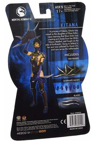 Kitana - Mortal Kombat X - Muñeca articulada - Mezco Toyz