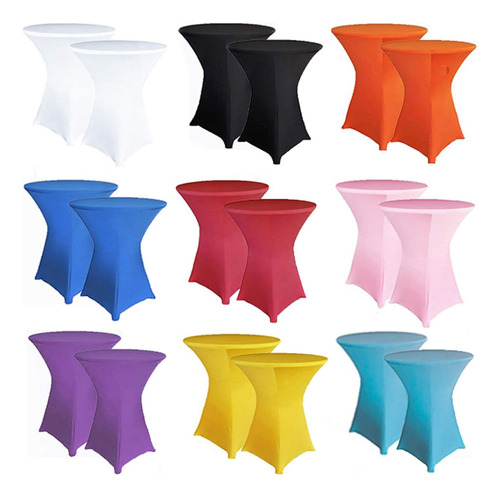 1 Pack 36inch Highboy Cocktail Round Spandex Table Cove...