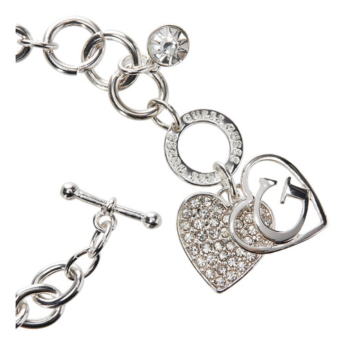 Pulsera De Cadena De Palanca Con Logoy Pulsera D. Color Plateado