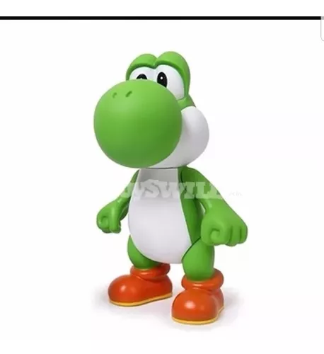 Boneco Yoshi 23cm Super Mario Bros Na Caixa