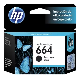 Cartucho De Tinta Hp 664 Negro Original (f6v29al)