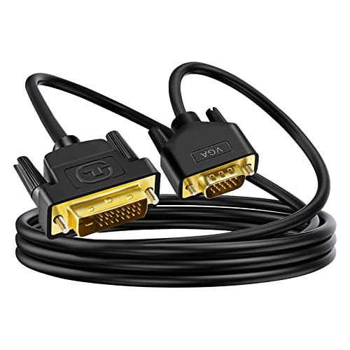 Annnwzzd Cable Dvi A Vga Para Portátil, Proyector, Pc, Hdtv,