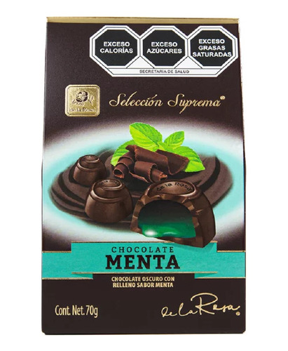 Chocolate De La Rosa Selección Suprema Menta 70g