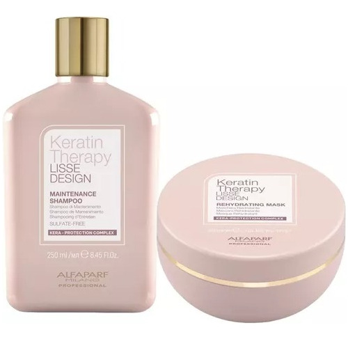 Kit Alfaparf Keratin Therapy Lisse Shampoo + Mask