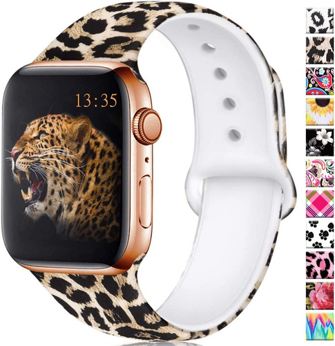 Haveda - Bandas De Leopardo Compatibles Con Apple Watch Seri