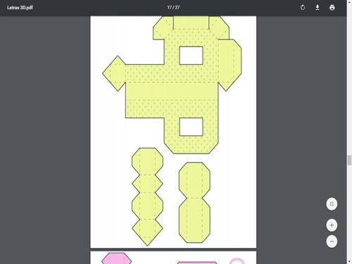 Imagen 5 de 6 de Letras 3d Abecedario Decoracion Caja Alfabeto Imprimible Pdf