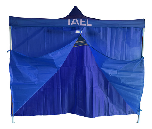 Gazebo Carpa 3x3 Bolso 4 Paredes Impermeable Reforzado Azul