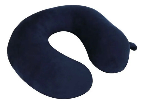 Almohada De Viaje Travel Tech 17014 Adulto Negro Liso Azul Liso