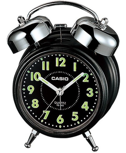 Reloj Casio Tq362 Negro Despertador Campana