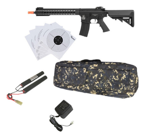 Colt M4a1 Negro Bbs 6mm 350ft Aeg Keymod Long  Xchws C