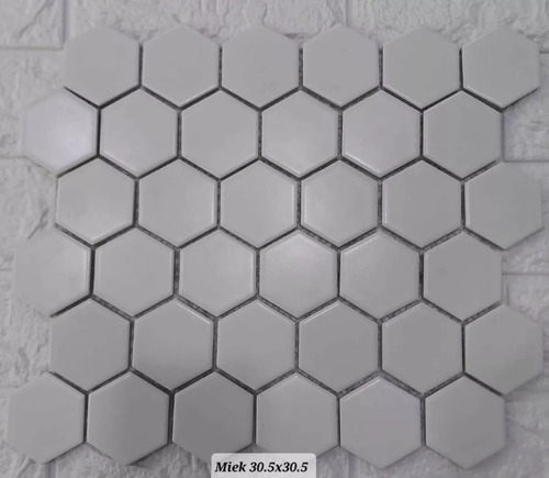 Gc Mallas Mosaicos Listelos Hexagonal Decor Milk 30x30